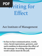 3.writing For Effect