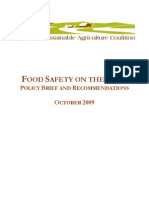 NSAC Food Safety Policy Brief October 2009
