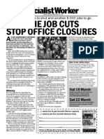 Stop The Job Cuts Stop Office Closures: 281 Enquiry Centres To Shut and Another 8,000 Jobs To Go..
