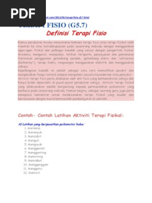Fisio Terapi Pdf