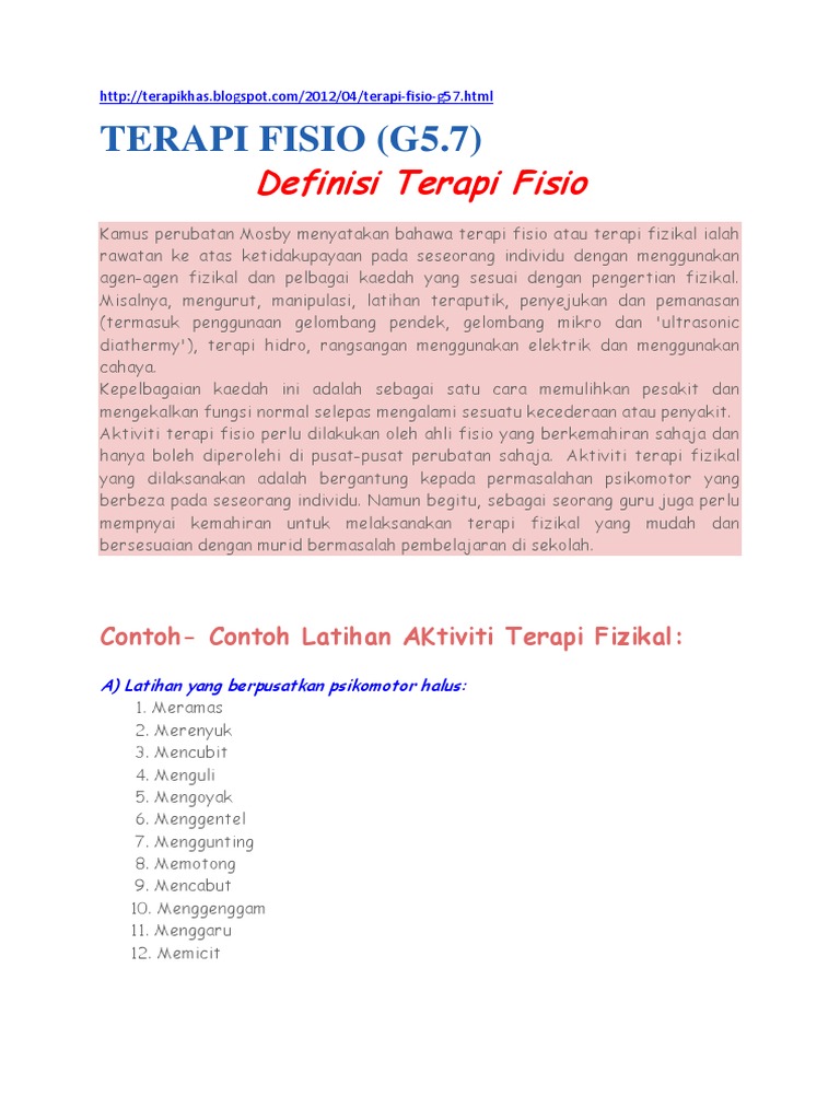 Fisio Terapi Pdf