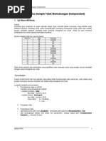 Statistik Non Parametrik - Uji Data Dua Sampel Independent