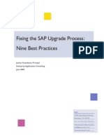 Fixing the SAP Upgrade Process Nine Best Practices