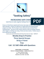 Seeking Safety Flyer 2014