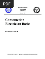 US Navy Course - Construction Electrician Basic NAVEDTRA 14026