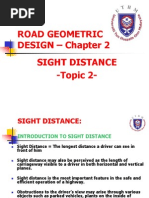 TOPIC 2 - Sight Distance