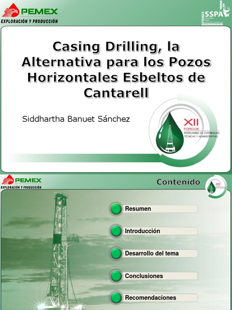 Casing Drilling Pdf Bomba Ingeniería Hidráulica