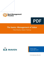 The Basics: Management of Value: Polly Murphy, Maven Training