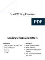 Email Writing Exercises