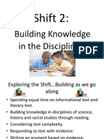 shift 2 - building knowledge in the disciplines