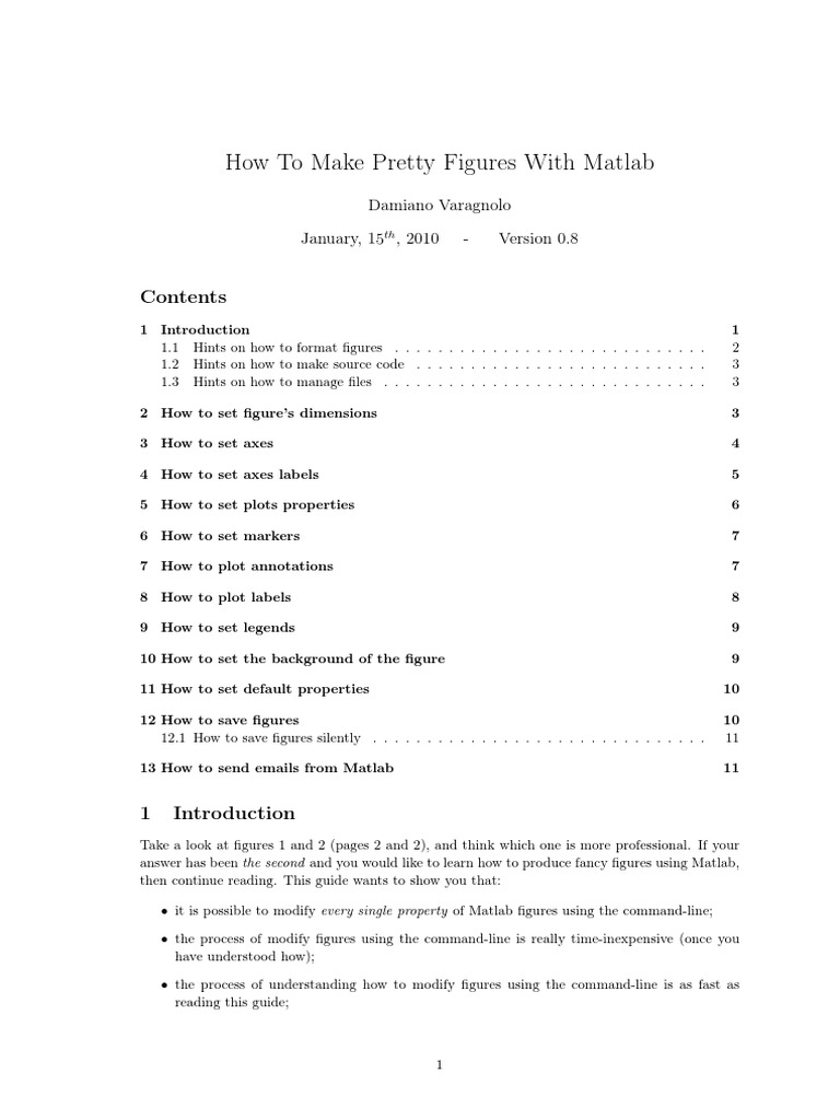 How To Make Pretty Figures With Matlab | PDF | Cartesian Coordinate ...