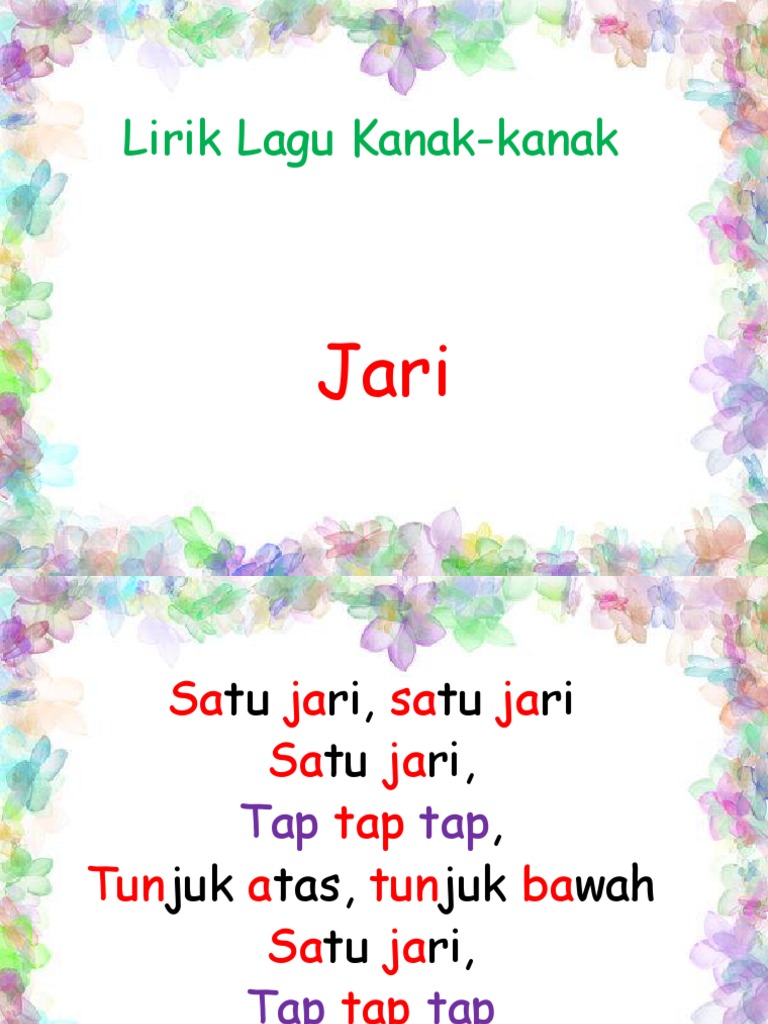Lirik Lagu Kanak Kanak