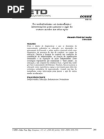 Do sedentarismo ao Nomadismo intervenções para pensar e agir de outros modos na educação