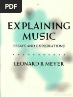Download MEYER Leonard B - Explaining Music - Essays and explorationspdf by yahnwagner SN212499415 doc pdf