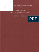 Casper Goffman, George Pedrick-First Course in Functional Analysis