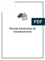 Recueil Dexercices Corriges de Microeconomie