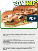 Foodborne Illnesses at Subway