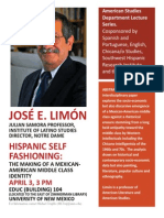 Jose E. Limon, Invited Talk 