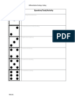 Dice Task Sheet