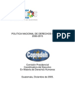 Política Derechos Humanos 2006-2015