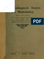 Burma Archaeological Notes On Mandalay