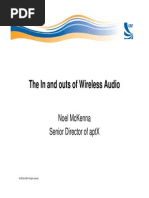 Ins and Outs of Wireless Audio AES Pres June 2011