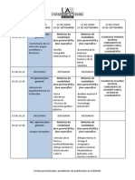 Horario PAU 2014 (Pendiente BOCM) PDF