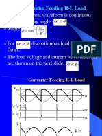 Converter Feeding R-L Load Analysis