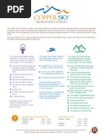 Copper Sky Recreation Complex Overview