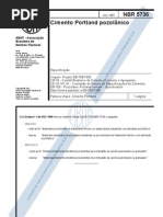 NBR-5736 - 1991 - Cimento Portland Pozolânico