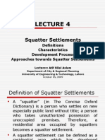 Squatter Settlements: Definitions Characteristics Development Process Approaches Towards Squatter Settlements