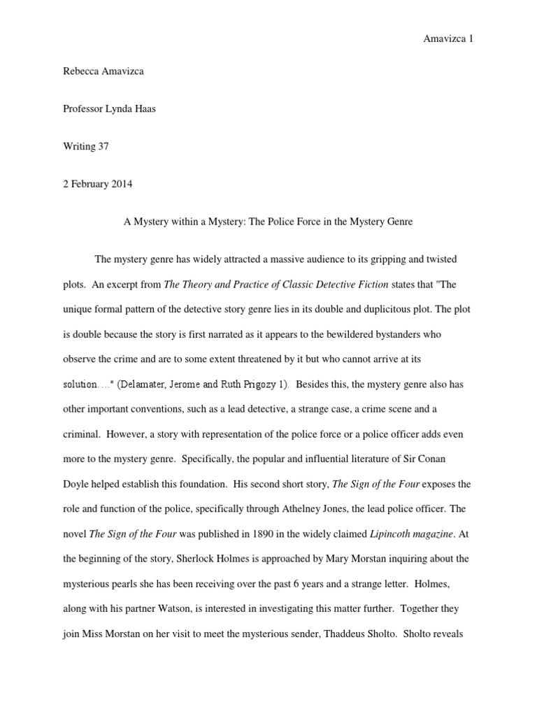 Conan doyle essay image