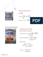 Dilution Methods: Solid Powder To Liquid Solution