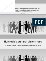 Hofstede Cultural Dimension 1