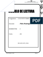 Modulo de Cognitivismo