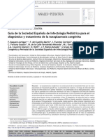 diagnóstico y tratamiento de la toxoplasmosis congénita 2013