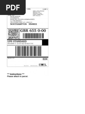 shipping label