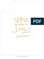 Serve in Love 8x10