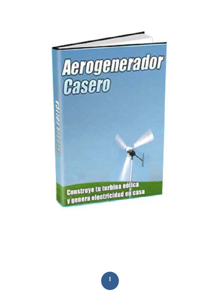 04 Manual Aerogenerador Casero | PDF | Turbina eólica | Energía eólica