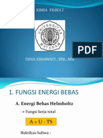 Energi Bebas Dan Potensial Kimiai