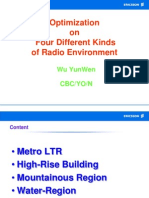 Optimization On Four Different Kinds of Radio Environment