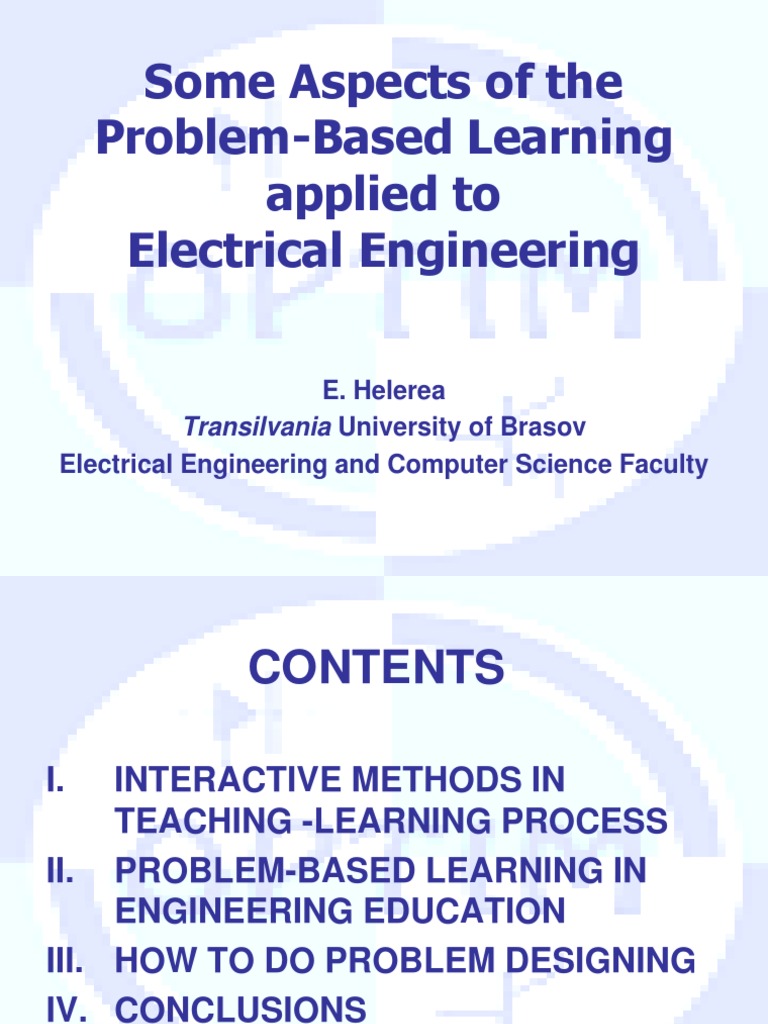 Problem-Based Learning in Electrical Engineering | PDF | Capacitor ...