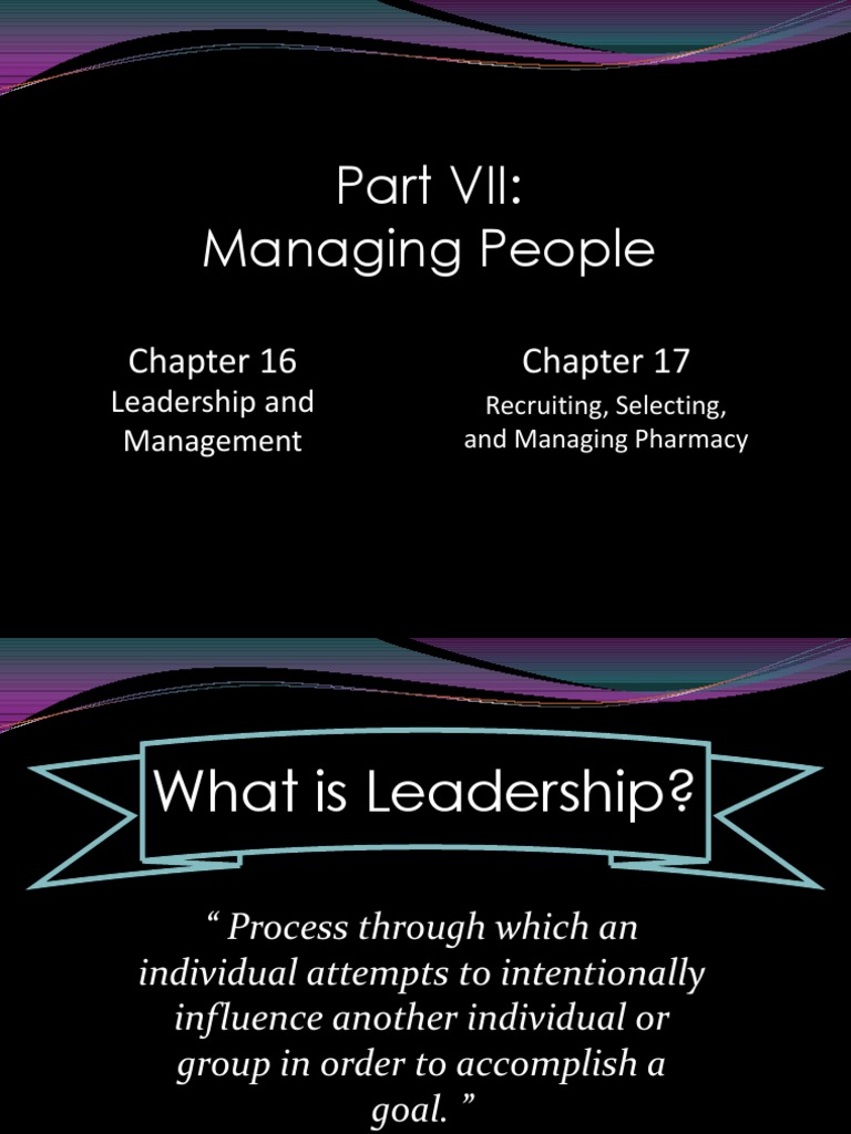 Managing People: Leadership and Management | PDF | Goal | Leadership