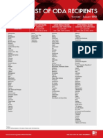 The Dac List of Oda Recipients