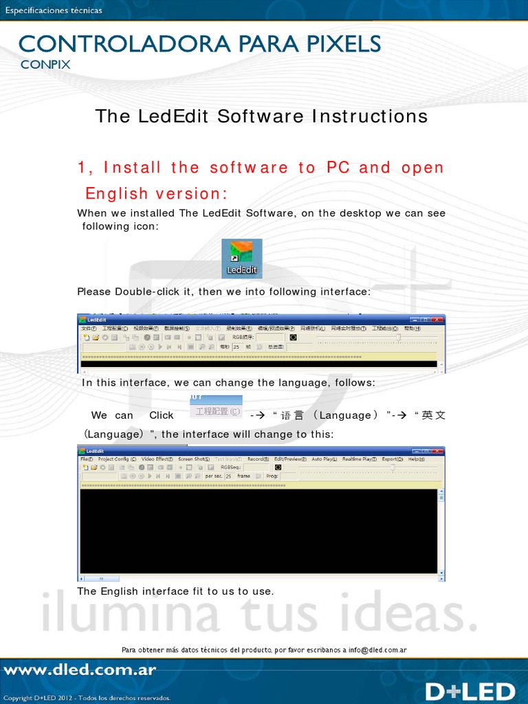 LedEdit Software User Guide | PDF | Graphical User Interfaces | Icon ...