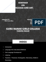 Seminar ON Language and Art: Guru Nanak Girls College