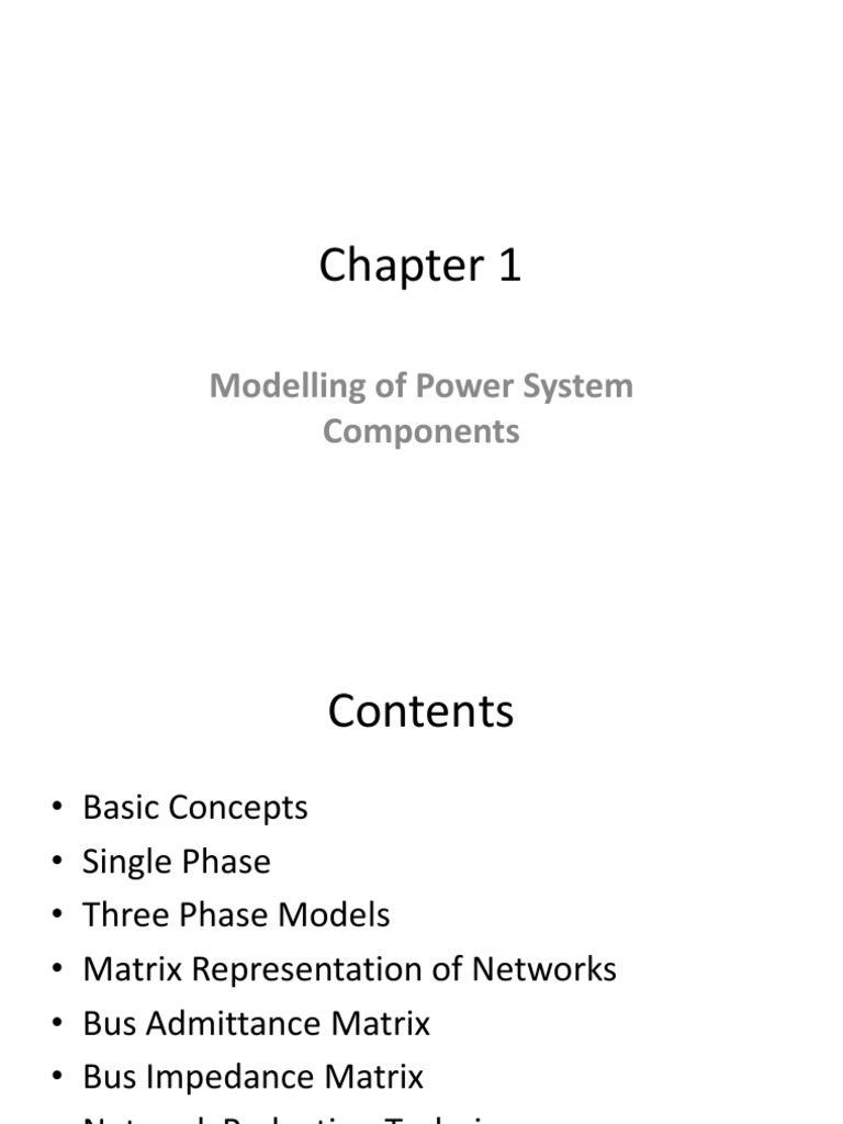 Power System Components Overview | PDF | Electrical Impedance ...