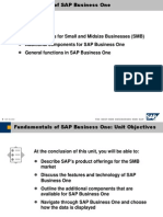 SAP Solutions For Small and Midsize Businesses (SMB) Additional Components For SAP Business One General Functions in SAP Business One