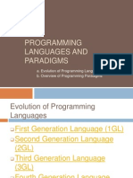 Languages and Paradigms