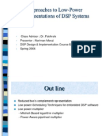 Low-Power DSP Approaches